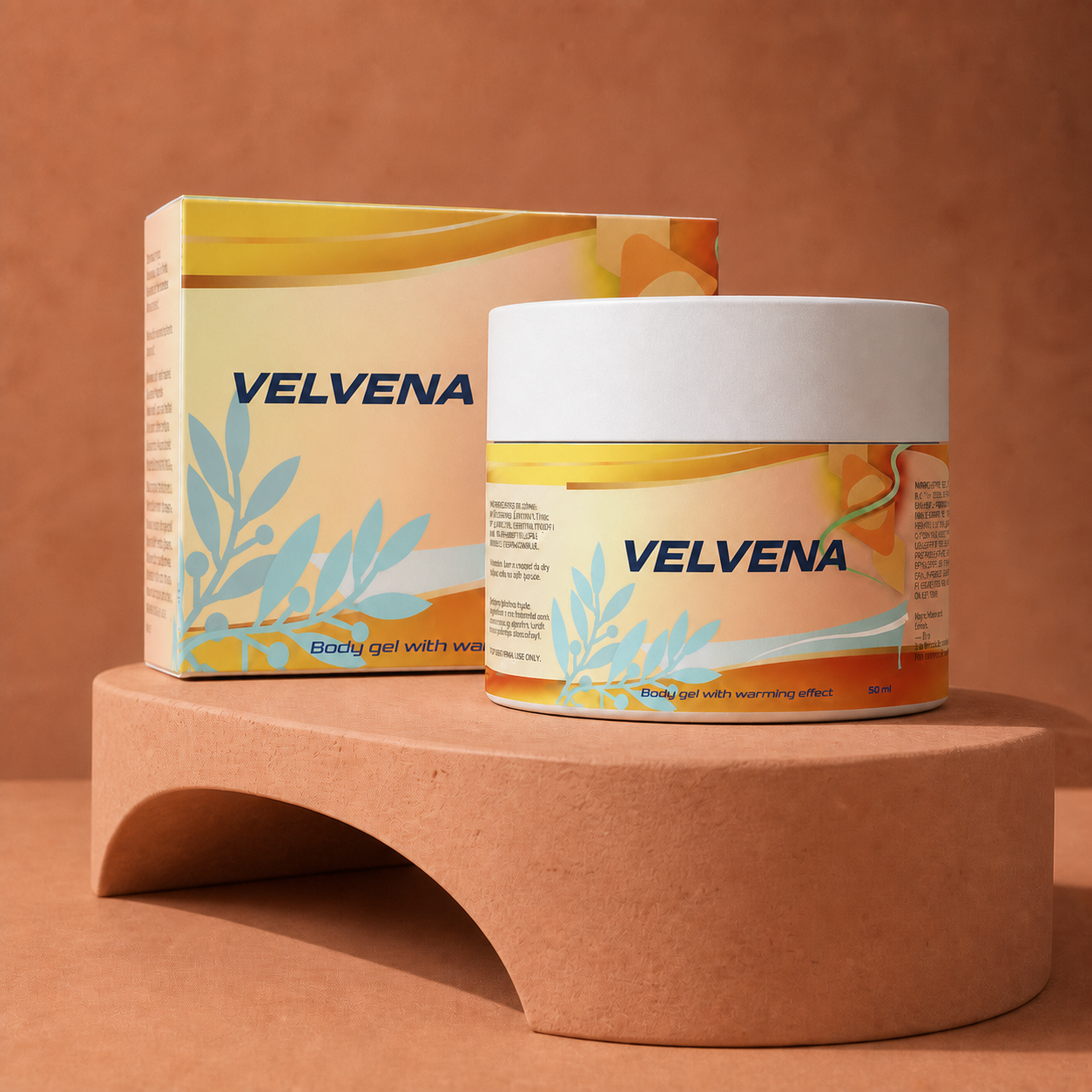 Kelímek tělového gelu VELVENA 50 ml s hřejivým efektem